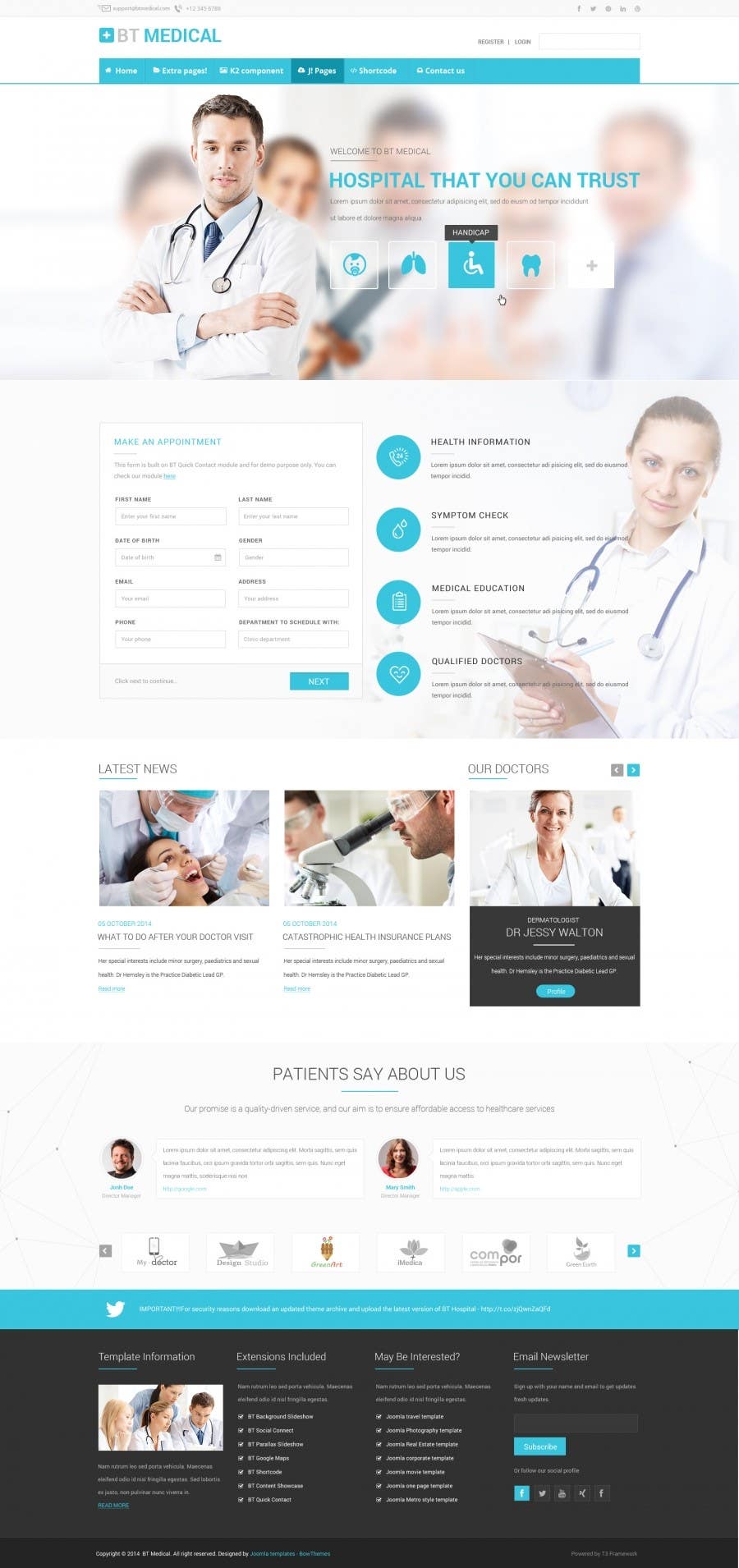 Contest Entry #2 for                                                 Design a Website Mockup for a Clinic
                                            