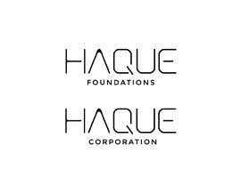 Nambari 103 ya Need two logo for two different organisations. One is “Haque Corporation” which is a holding company of different companies.  Another one is “Haque Foundations” which is a non profit organisation to support different good cause. na MoamenAhmedAshra
