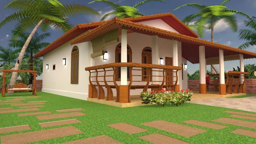 Participación en el concurso Nro.35 para                                                 Exterior simple house 3D design (03 views)
                                            