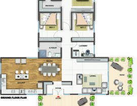 #41 para Cabin floor plan layout de arsamunia23