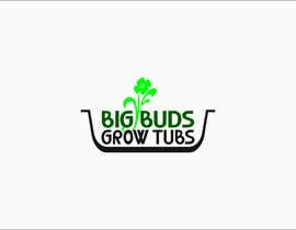 #232 for Design a cool , catchy,  logo for out grow tubs that grows BIG BUDS. Eye catching logo by rajeshmk2021