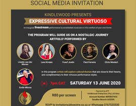 #32 para Design a social media invitation for a small livestream event de faizangill2977