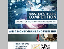 skanone tarafından Design a Flyer for a master&#039;s thesis prize (ICT related topics) için no 9