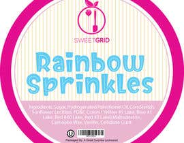 #8 untuk Design a 3&#039;&#039; circular label for our sprinkles line -RAINBOW SPRINKLES oleh Shtofff