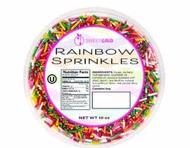 #13 untuk Design a 3&#039;&#039; circular label for our sprinkles line -RAINBOW SPRINKLES oleh Aksh86