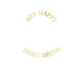 #124 dla Company Name:  Bee Happy Home
 
Description: Home Décor sales.
 
Items sold:  Home furnishings, décor, accessories, gifts and more
 
Would like a logo that would be more of an antique design with a bee and shaped round. przez joanarbailey