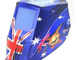 Piyal3333 tarafından Design an Australian Flag and Kangaroo on a Welding Helmet için no 15