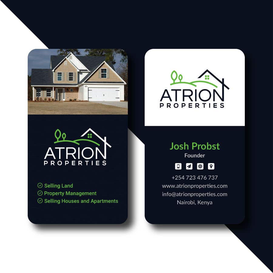 Contest Entry #762 for                                                 business card for real estate company
                                            