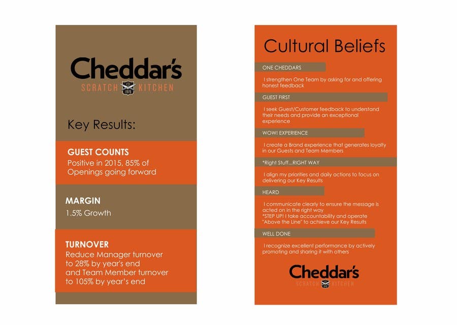 Contest Entry #8 for                                                 Company Cultural Beliefs Handout
                                            