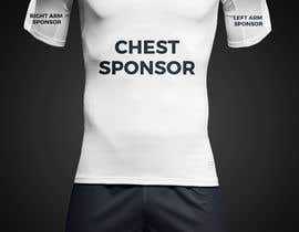 #12 para football shirt design - create a ghost mannequin example KIT LAUNCH (white shirt - navy blue shorts) de ProGraphics4u