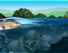 #35 for Illustrate fish (trout) under water with some humor by Karthikeyan1411