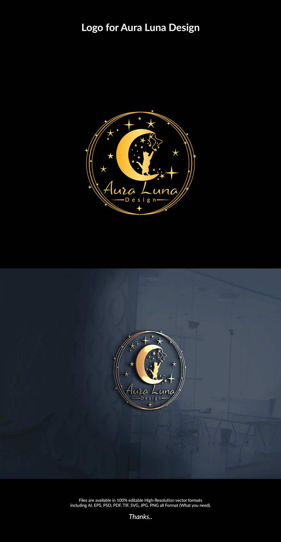Participación en el concurso Nro.168 para                                                 Aura Luna Design Logo Design
                                            