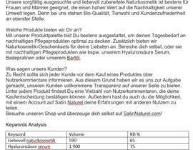 #4 for Blog Author for sustainable cosmetics brand (with German and English) by MarkusSchafer