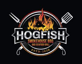 Nro 317 kilpailuun Logo - HOGfish Smokehouse BBQ and Seafood Grill käyttäjältä khshovon99