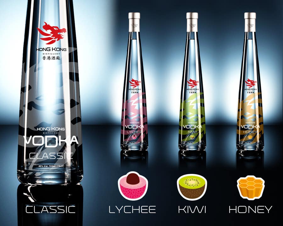 Bài tham dự cuộc thi #207 cho                                                 Design a Logo for Hong Kong Distillery vodka logo and bottle design
                                            