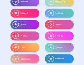 #87 for Unique gradient button using HTML, CSS by NurislamDev