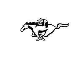 #18 for Create a car decal of a panda riding the Ford mustang horse. by rongdigital