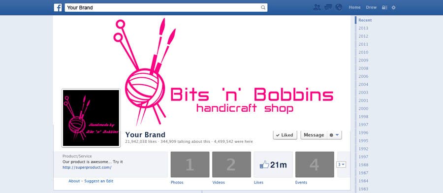 Contest Entry #19 for                                                 Design a Logo for  Bits 'n' Bobbins
                                            