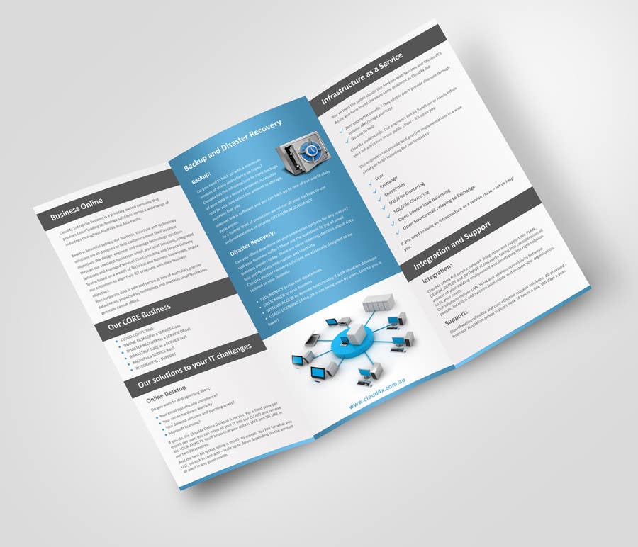 Contest Entry #25 for                                                 Design a Brochure for IT Cloud company
                                            