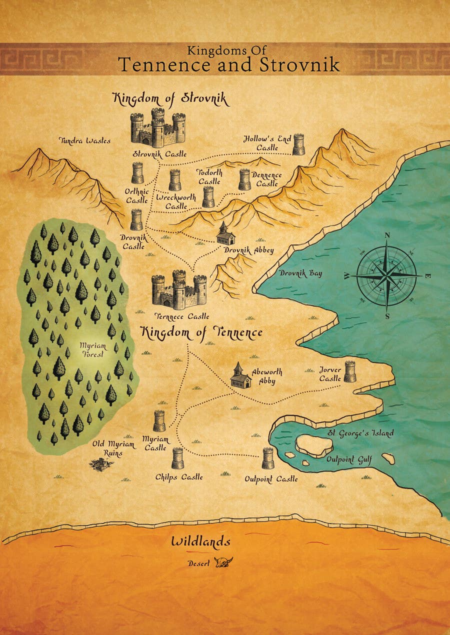 Contest Entry #13 for                                                 Design a fantasy map for my novel
                                            