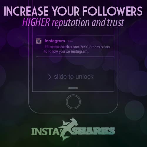 Konkurransebidrag #13 i                                                 Design a Banner for Instagram marketing service
                                            