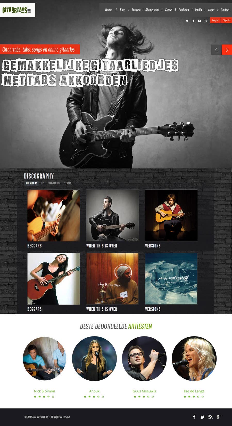 Contest Entry #7 for                                                 Design and built Guitarlesson compare website
                                            
