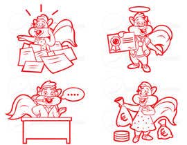 nº 47 pour Cartoon squirrels doing paperwork and admin par ramjeevacartoons 