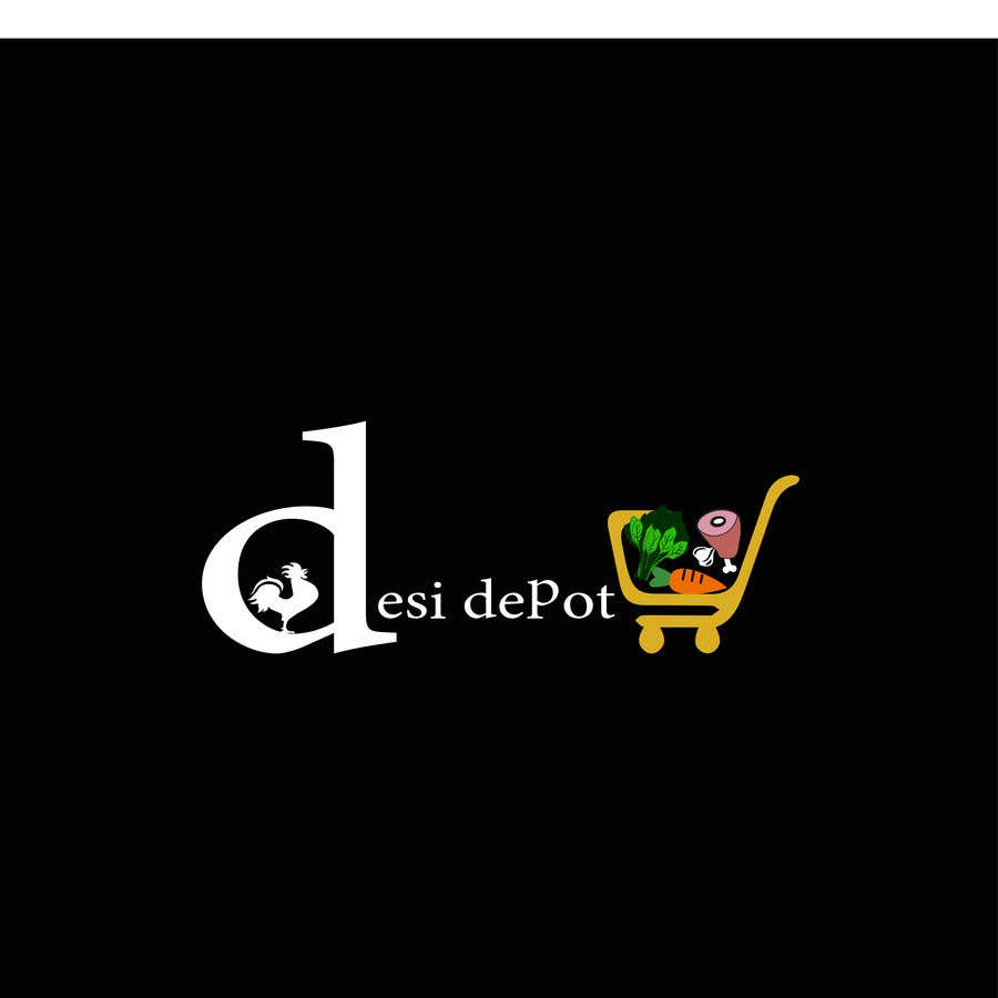 Bài tham dự cuộc thi #35 cho                                                 Logo for an online grocery store name DesiDepot(https://www.desidepot.us)
                                            