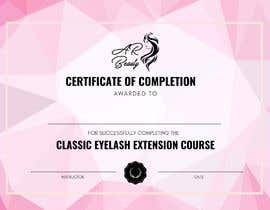 #9 for Eye Lashes Certificate by uroosamhanif