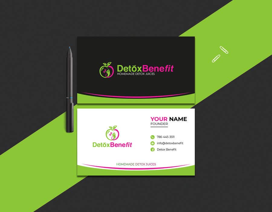 Contest Entry #261 for                                                 Detox Benefit - Business Cards
                                            