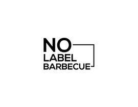 #51 for I need a logo for a company. The company is a BBQ catering/food truck/restaurant business. The name is “No Label Barbecue”. I am looking for a simple and clean design, white letters over a black background. by sohelmizi725