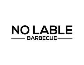#5 for I need a logo for a company. The company is a BBQ catering/food truck/restaurant business. The name is “No Label Barbecue”. I am looking for a simple and clean design, white letters over a black background. by ashique02