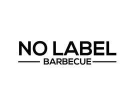 #18 for I need a logo for a company. The company is a BBQ catering/food truck/restaurant business. The name is “No Label Barbecue”. I am looking for a simple and clean design, white letters over a black background. by ashique02