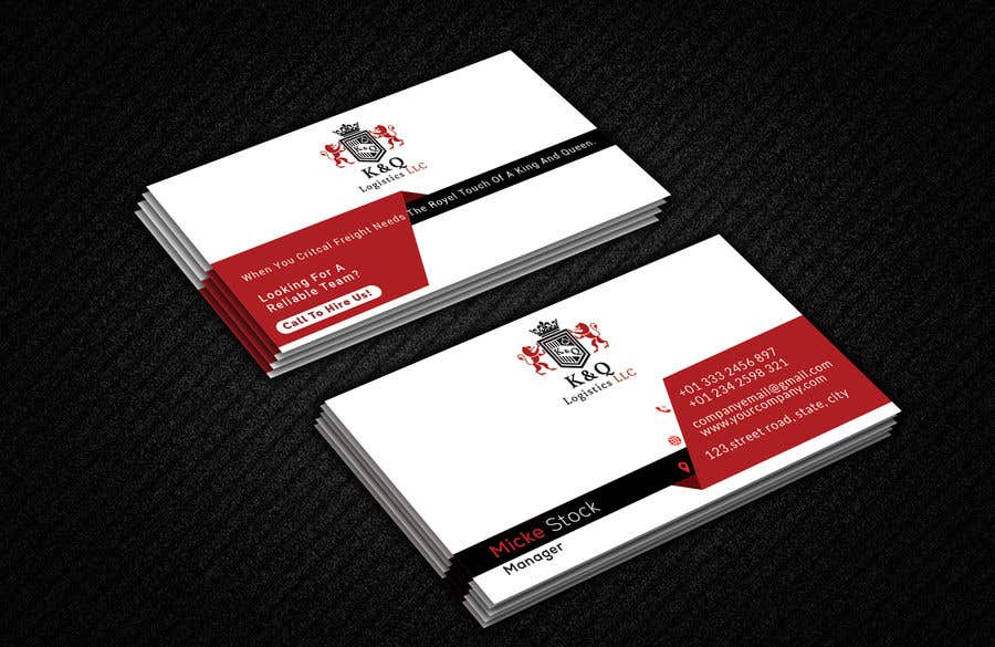 Contest Entry #261 for                                                 Business Card Design.... K and Q logistics LLC --- Logo Included
                                            