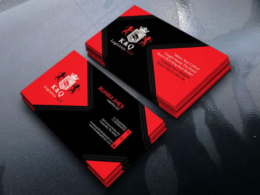Contest Entry #432 for                                                 Business Card Design.... K and Q logistics LLC --- Logo Included
                                            