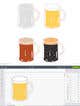 Imej kecil Penyertaan Peraduan #6 untuk                                                     Original Clipart Design, Champagne, Beer, Drinks
                                                