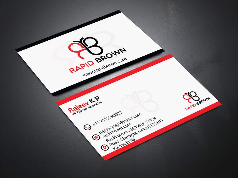 Inscrição nº 80 do Concurso para                                                 Require a Business card ,  letter head and envelope  for my company named Rapid brown,
                                            