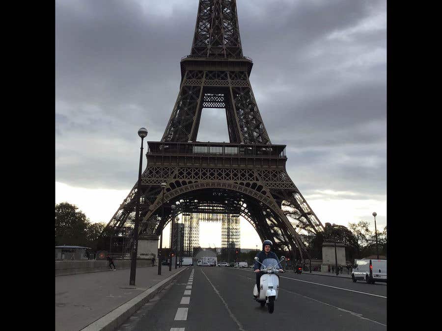 Contest Entry #5 for                                                 Put me with my vespa in front of the eiffel tower
                                            