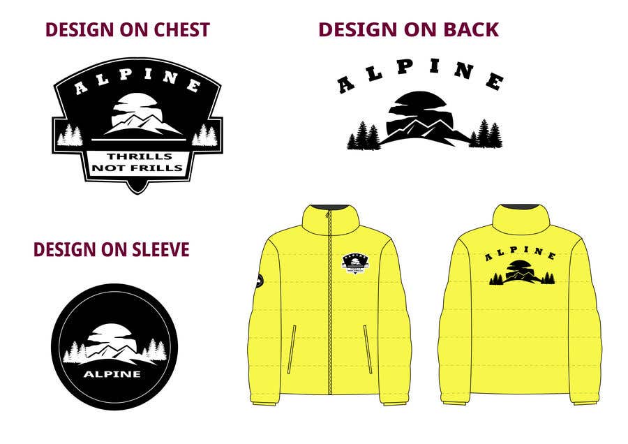 Proposition n°24 du concours                                                 I need someone who can create a design which will be printed / embroidered onto a jacket
                                            
