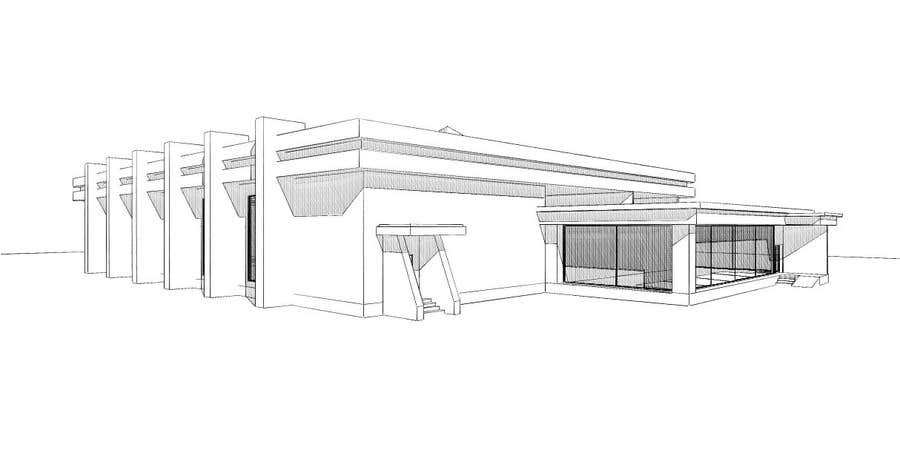 Proposition n°4 du concours                                                 Design Concepts  for  building design(exterior) of indoor community swimming aquatic/ facilities
                                            