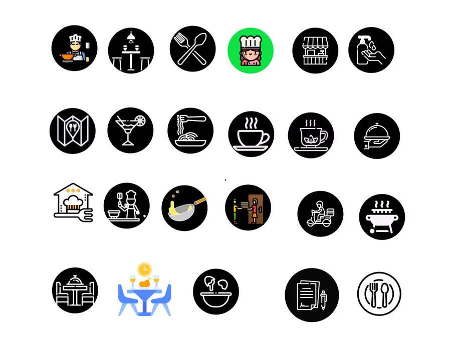 Contest Entry #289 for                                                 Restaurant Icon set
                                            
