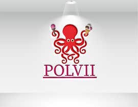 Nro 114 kilpailuun create a logo for an ice cream shop with this name: POLVII and with the figure of the octopus. käyttäjältä tazmim28198