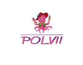 Nro 92 kilpailuun create a logo for an ice cream shop with this name: POLVII and with the figure of the octopus. käyttäjältä TamalurRahman