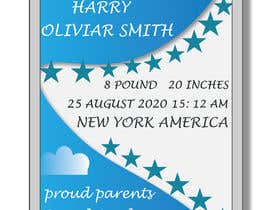 #488 for Design Birth Poster (More than one winner will be chosen) by Hamidabegum12