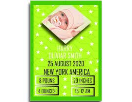 Hamidabegum12님에 의한 Design Birth Poster (More than one winner will be chosen)을(를) 위한 #494