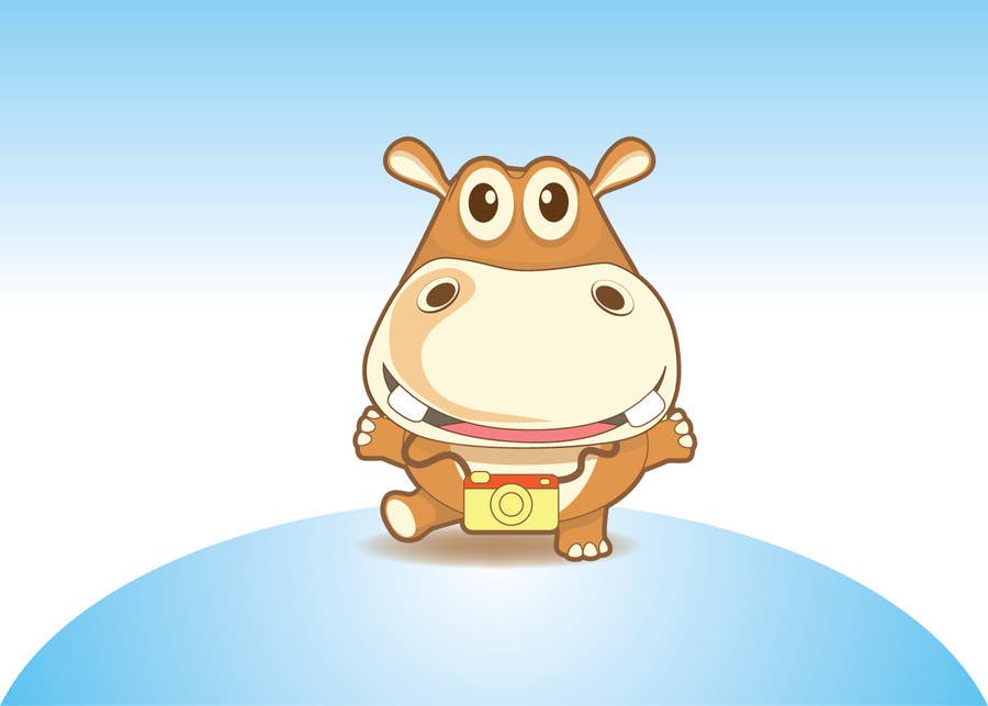 Proposition n°3 du concours                                                 Illustration for a company mascot. [Hippo]
                                            