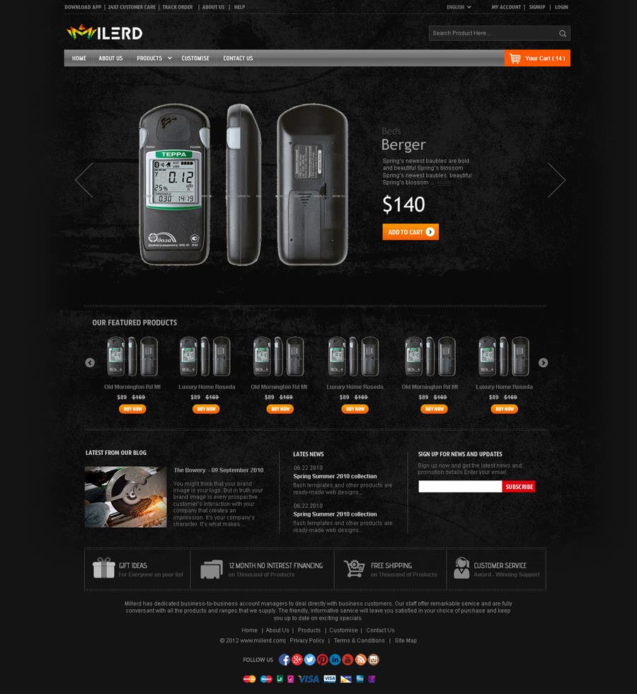 Contest Entry #22 for                                                 Design a Website Mockup for premium German electronics brand
                                            