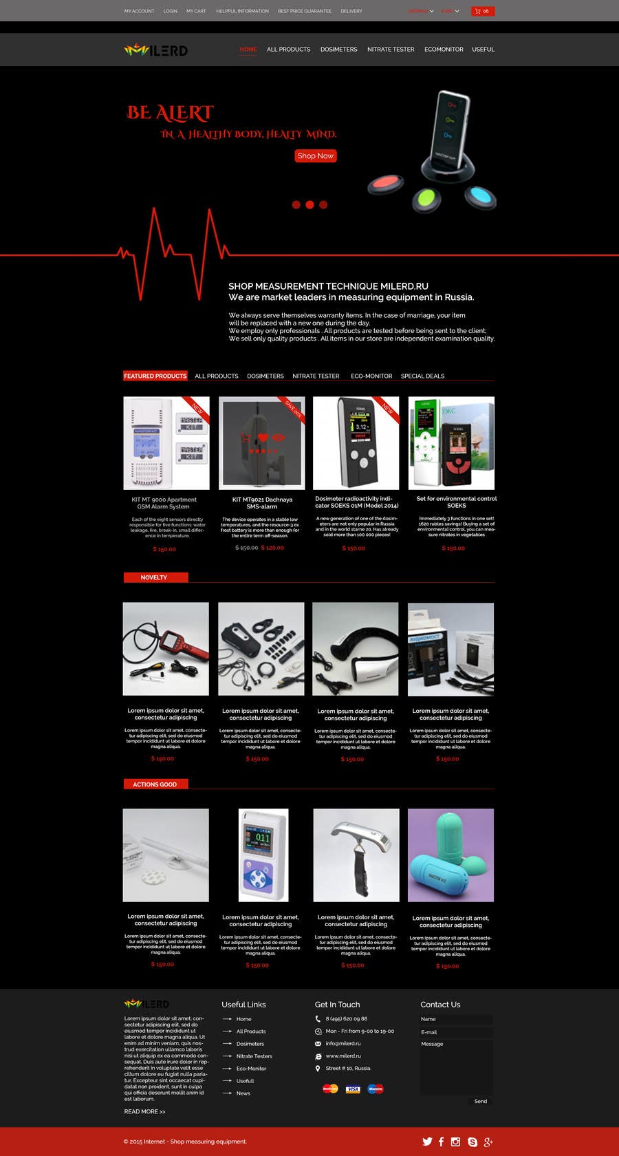 Tävlingsbidrag #10 för                                                 Design a Website Mockup for premium German electronics brand
                                            