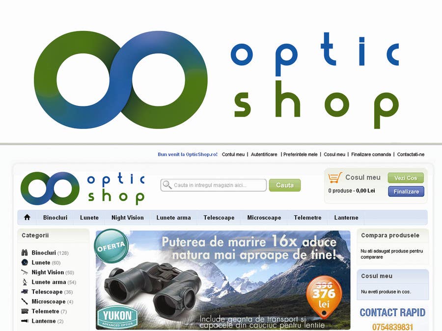 Proposition n°39 du concours                                                 Logo Design for OpticShop.ro
                                            