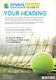 Entri Kontes # thumbnail 7 untuk                                                     Design Flyer/Document Templates for Tennis Coach
                                                